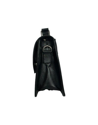 Bolso manos libres de cuero negro