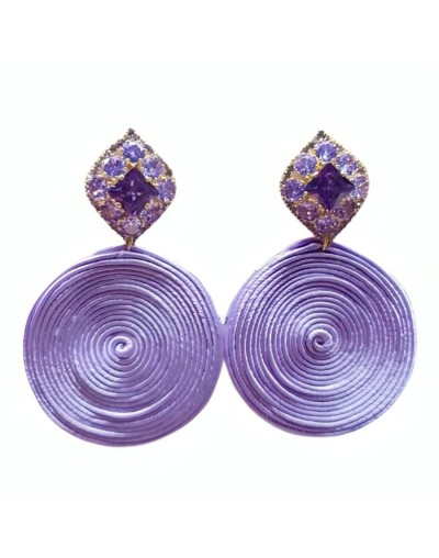 Aretes soutache mora-lila