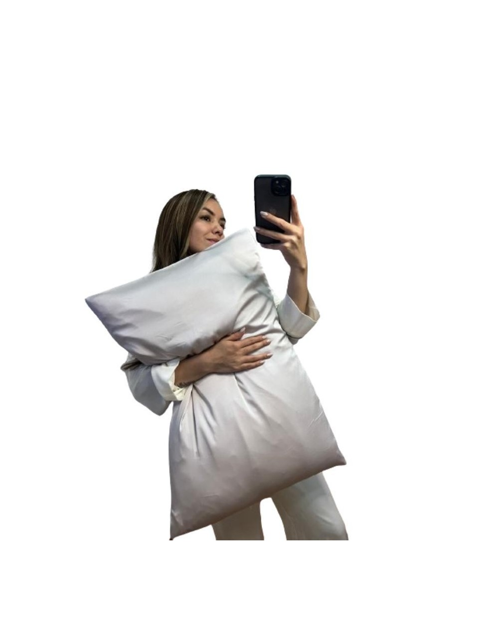 Funda seda gris clara