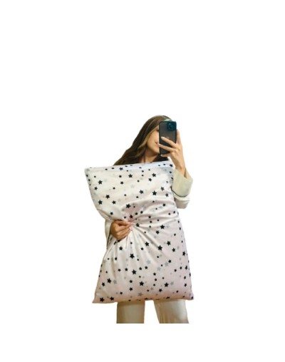 Funda satín estampada estrellas