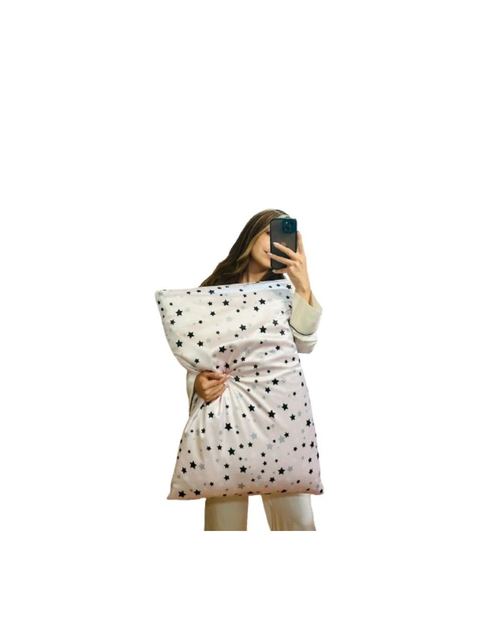 Funda satín estampada estrellas