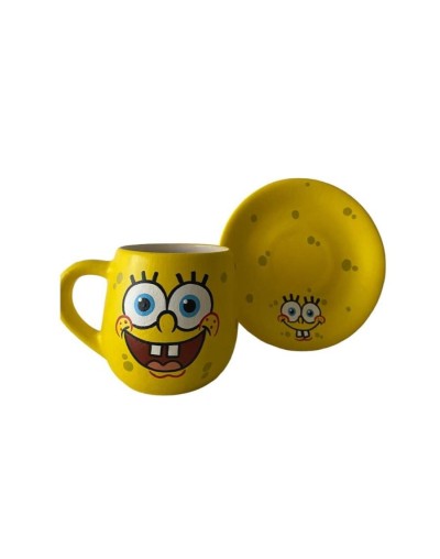 Taza + plato ref. Bob esponja