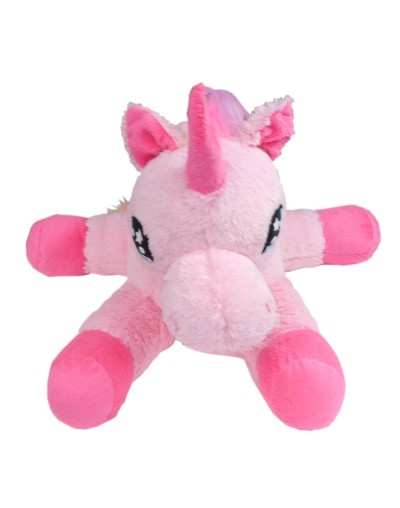 Peluche unicornio acostado colores varios