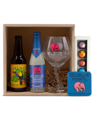 Pack cervecero con copa delirium