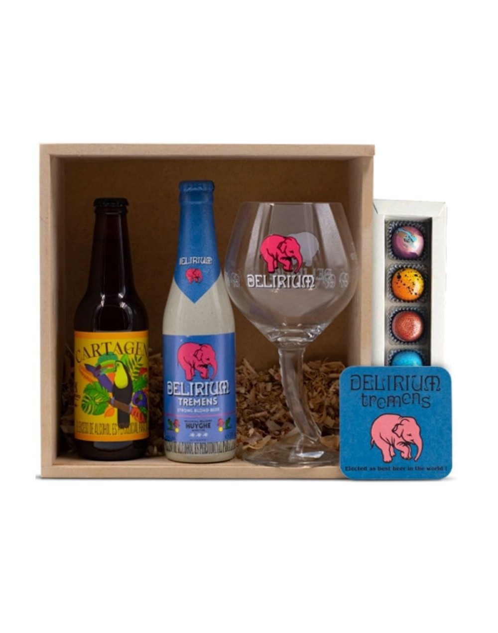 Pack cervecero con copa delirium