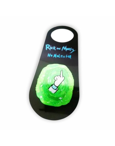 Colgante puerta rick and morty