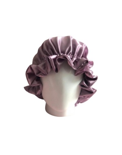 Gorro satín lila para dormir