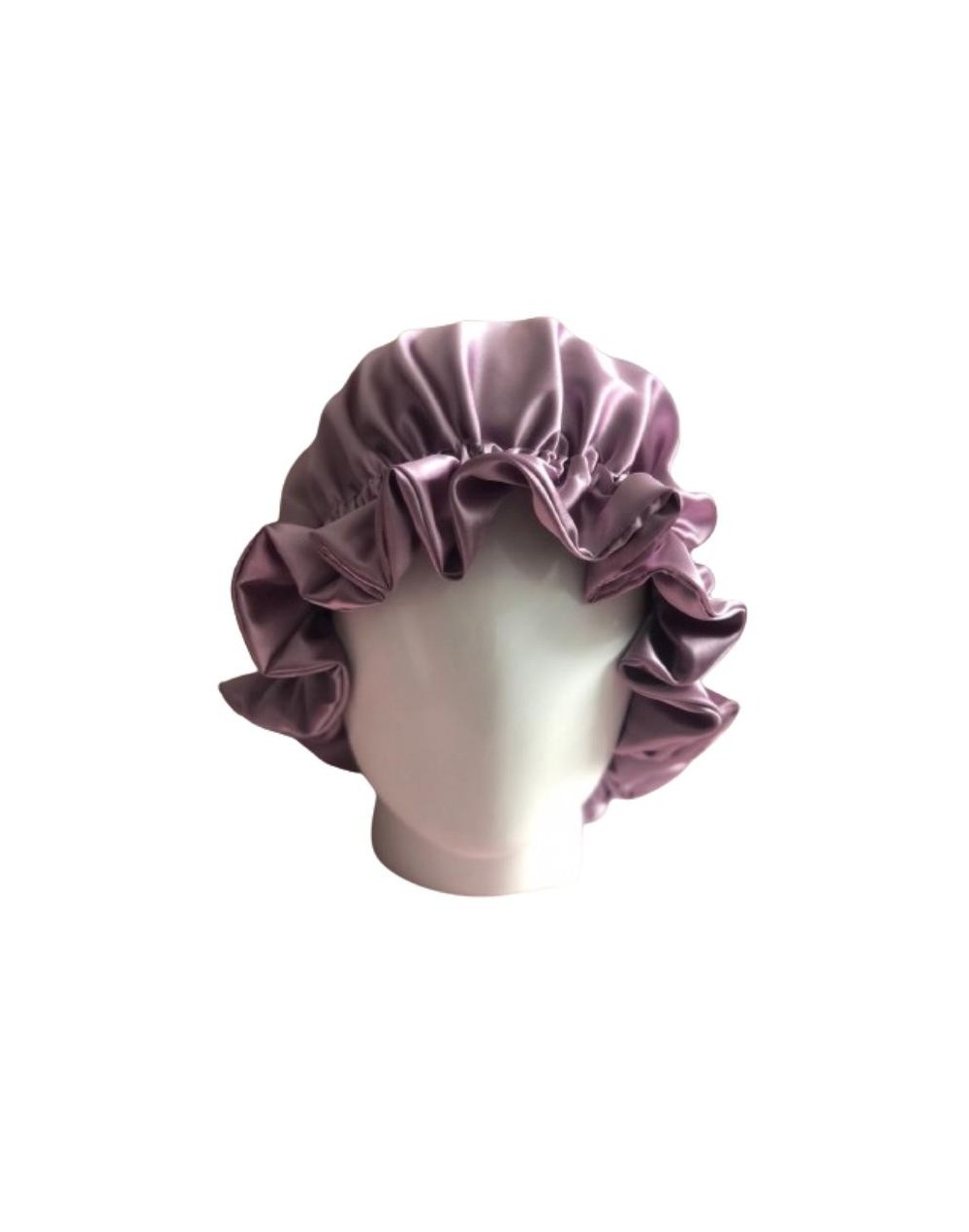 Gorro satín lila para dormir