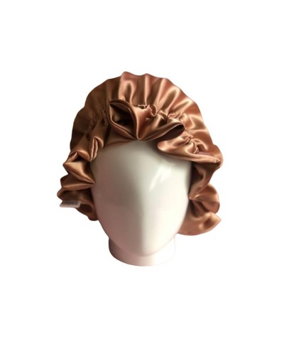 Gorro satín dorado para dormir