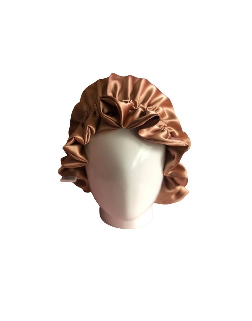 Gorro satín dorado para dormir
