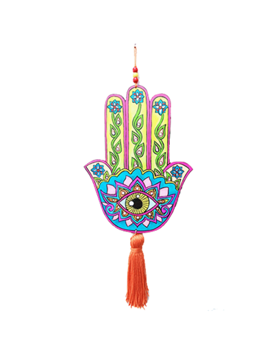 Movil mano hindu azul