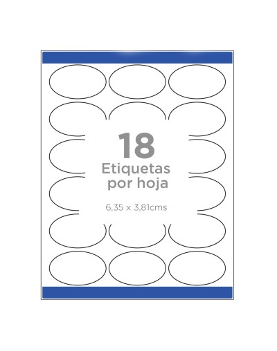 Avery® Etiquetas transparentes ovaladas brillantes 22854