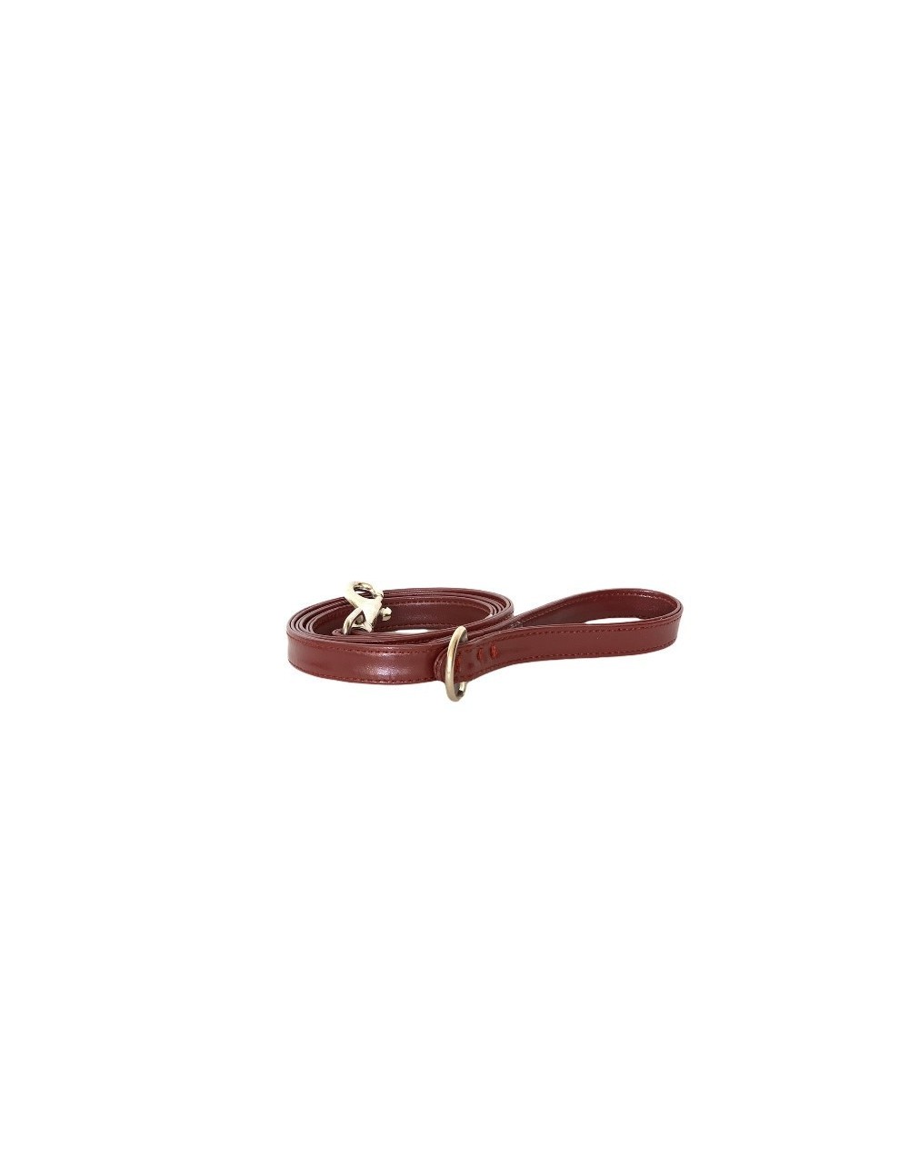 Correa para perro color red wine