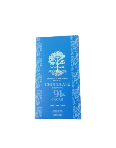 Barra de chocolate dalik 91% cacao dark chocolate - 50g