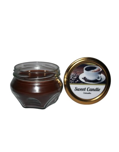 Velas artesanales hexagonales cafpe aroma café