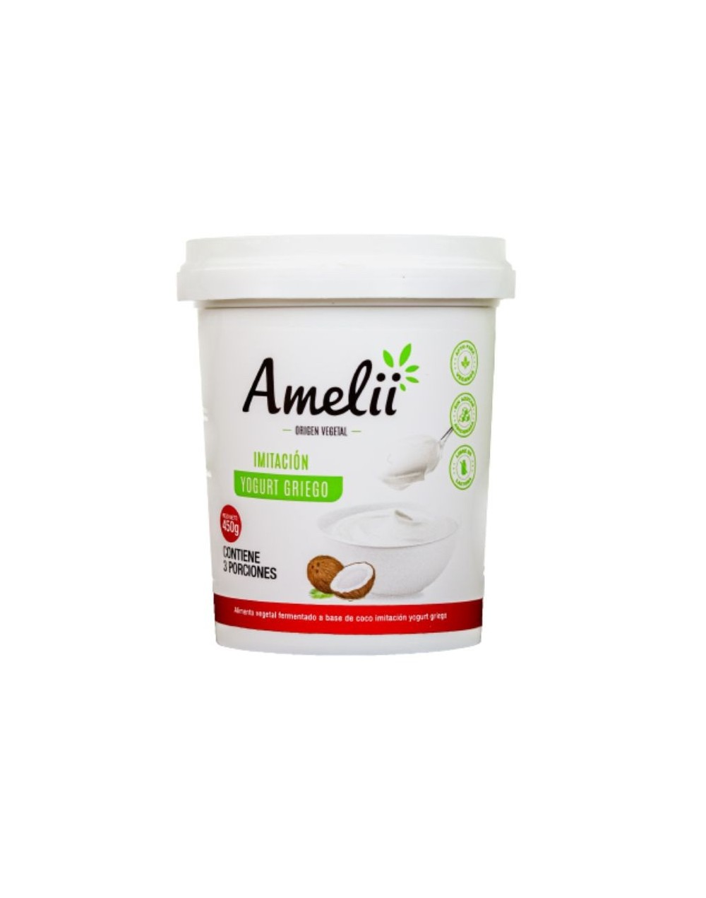 Yogurt griego vegano a base del leche de coco 450gr