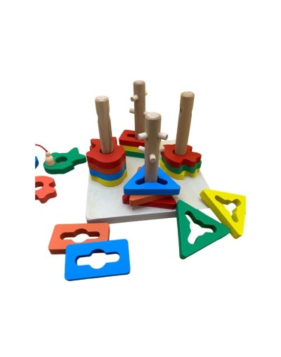 Encaje de figuras geométricas montessori