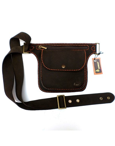 Riñonera Unisex ANKAY Cuero Natural