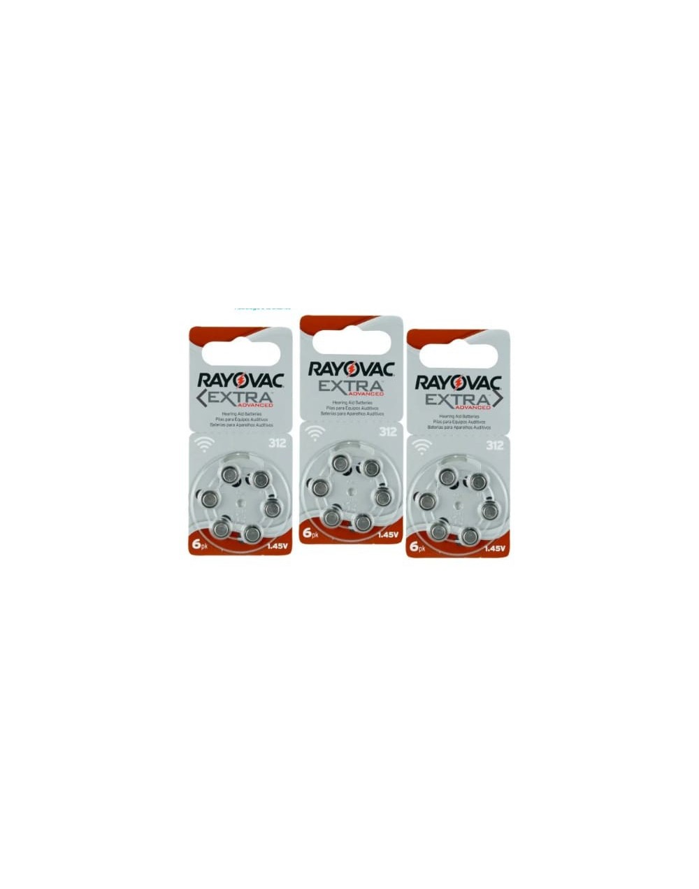 18 PILAS AUDITIVAS N 312 MARCA RAYOVAC