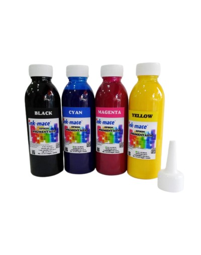 Tinta pigmentada para recarga de Impresoras Epson x 120 ml  4 colores