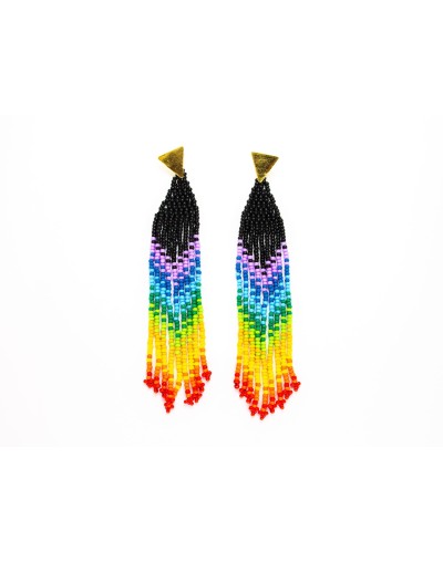 Aretes largos tiras