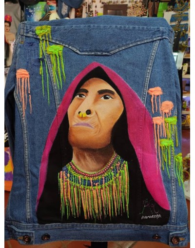 Chaqueta Jean pintada Over size
