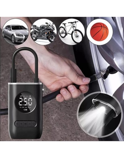 Compresor de llantas portable carro, moto, balon