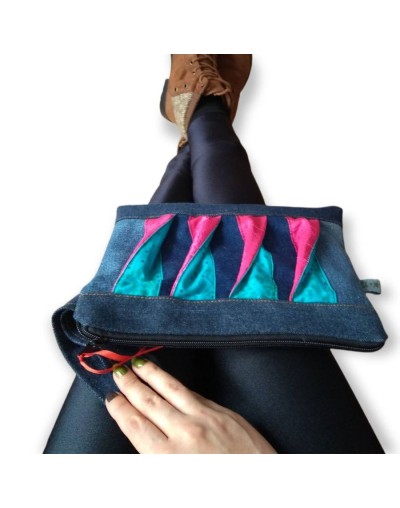 Bolso de mano en jean
