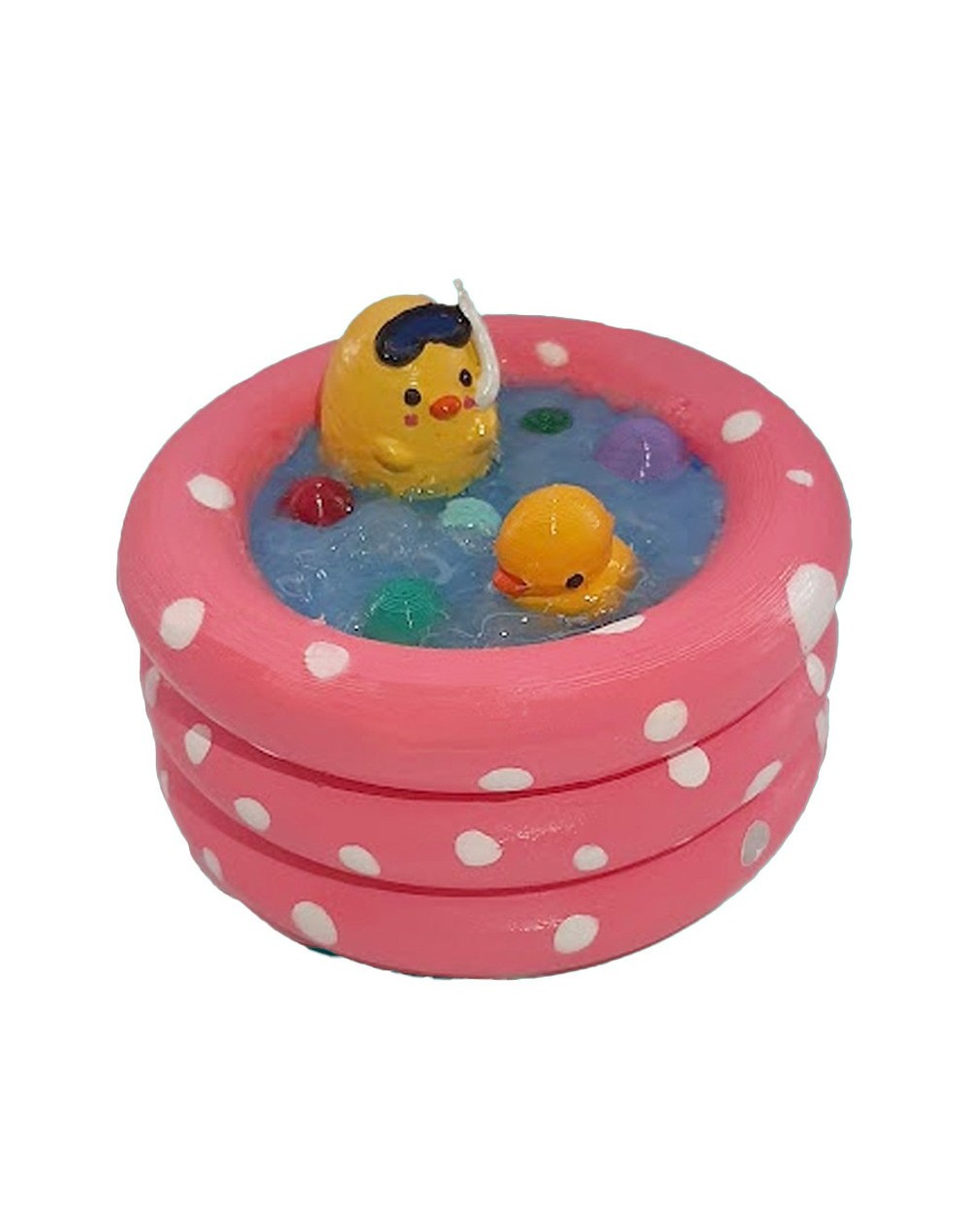 Pato en piscina