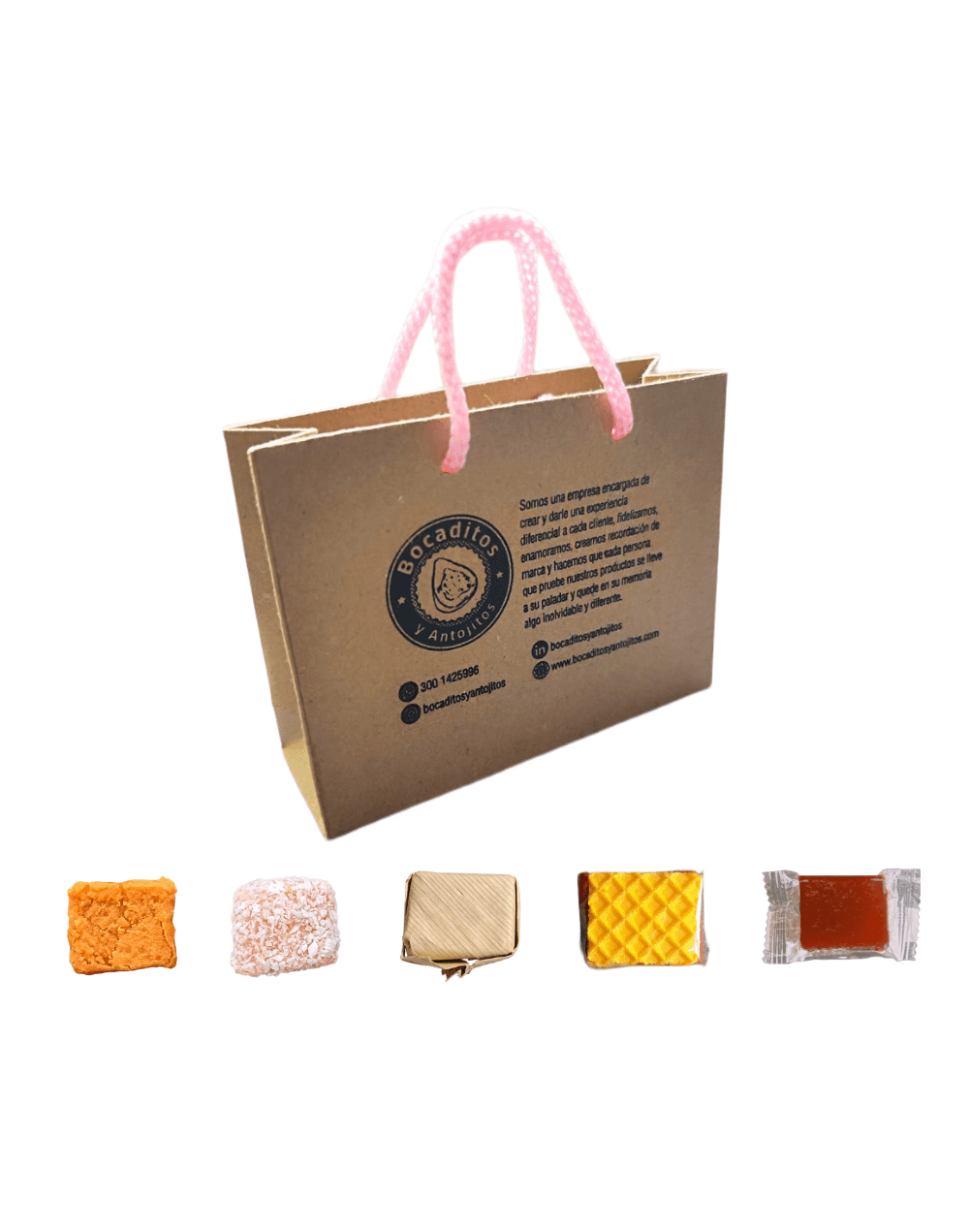 Bolsa de bocaditos x 10 unidades (dulces típicos santandereanos)