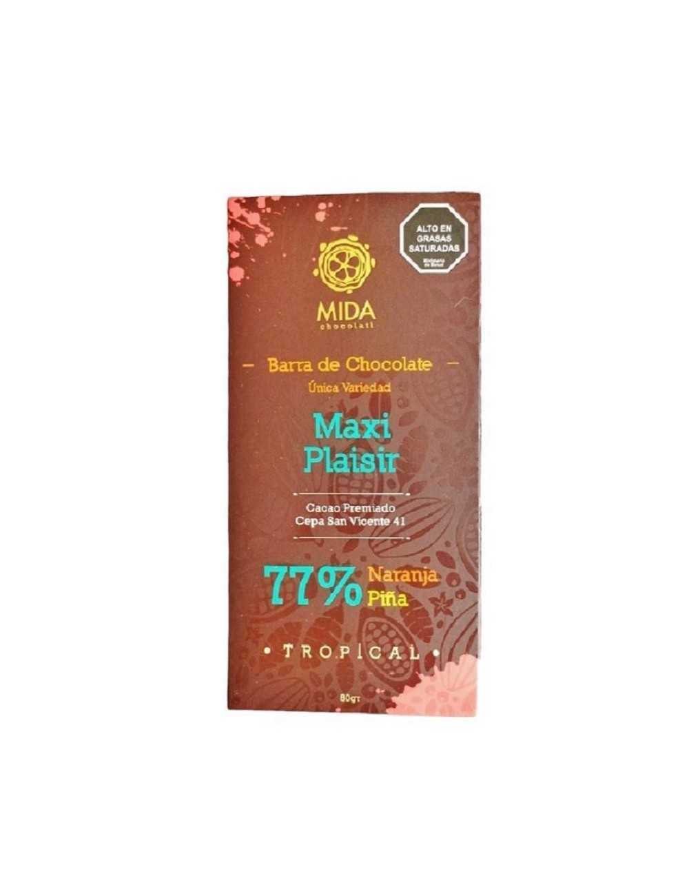 Mida barra 77% np cacao