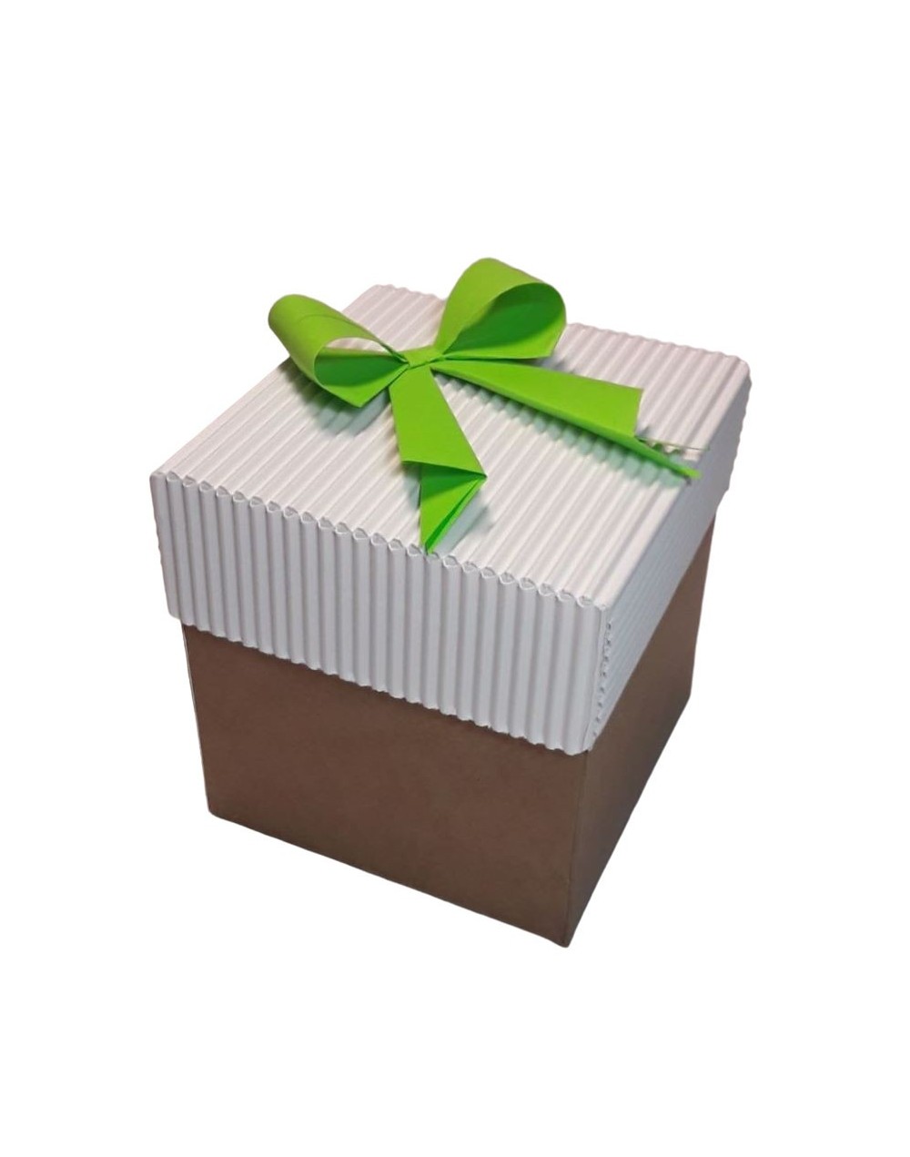 Caja regalo tapa corrugado blanca