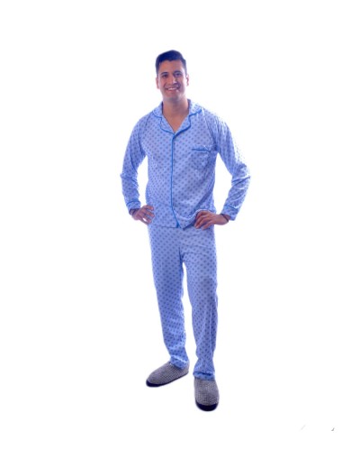 Pijama Dos Piezas Caballero Franela Algodón