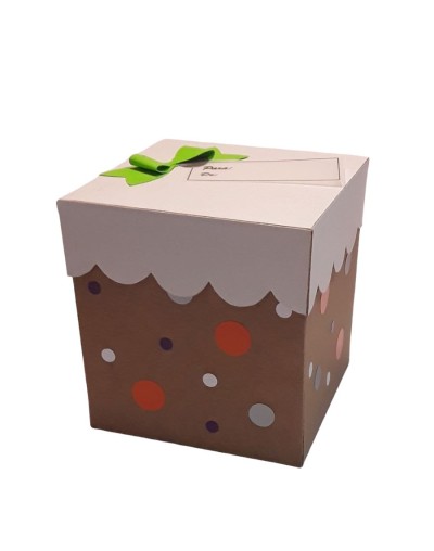 Caja regalo kraft tapa curva