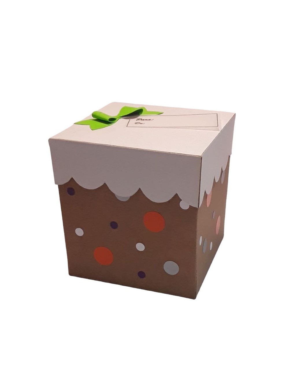 Caja regalo kraft tapa curva