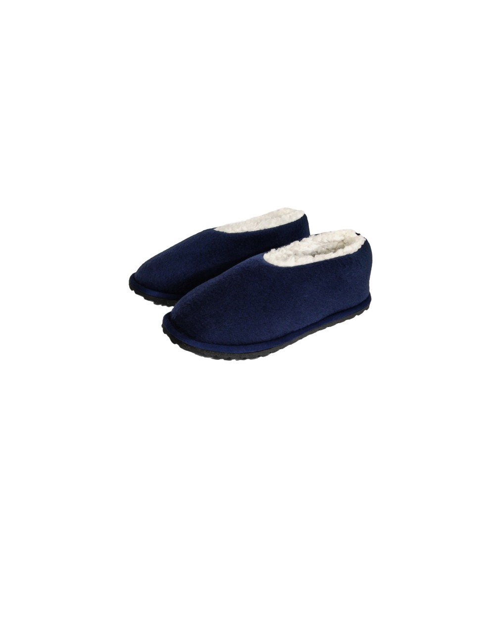 Pantufla caballero tipo zapato Azul Oscuro