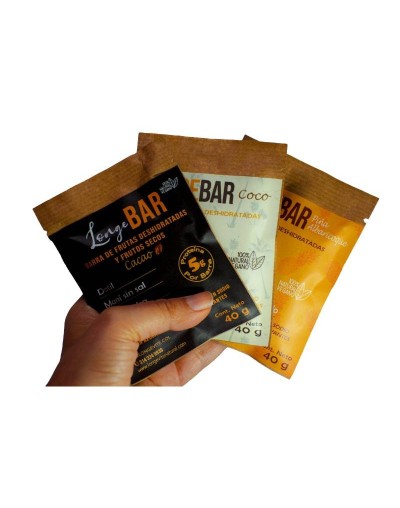 Barras energéticas de frutas deshidratadas y frutos secos 40g longebar