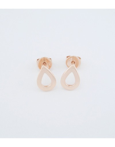 Pendientes En Oro Rosado 18 Kt