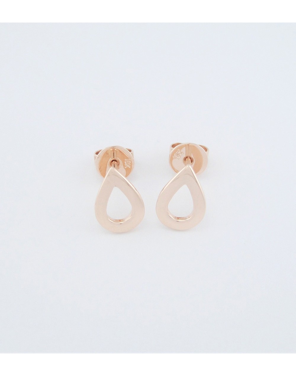 Pendientes En Oro Rosado 18 Kt