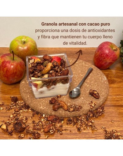 Granola artesanal longévité cacao