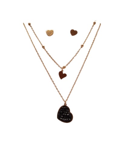 Collar doble  aretes