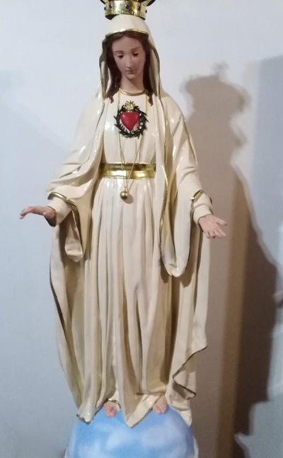 Virgen de Fátima Fibra de Vidrio 130 cm