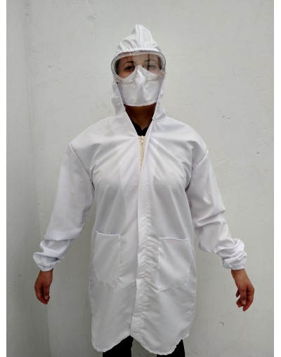 Bata de Bioseguridad Antifluido Lavable  tipo Médico