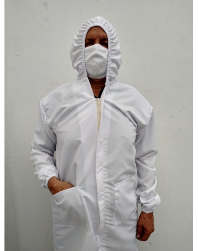 Bata de Bioseguridad Antifluido Lavable  tipo Médico