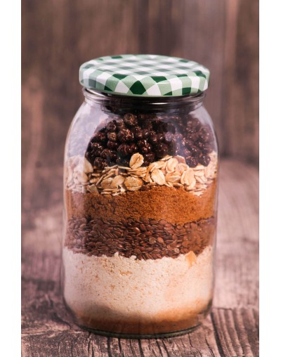 Mezcla lista galleta avenaarándanos  cacao nibs