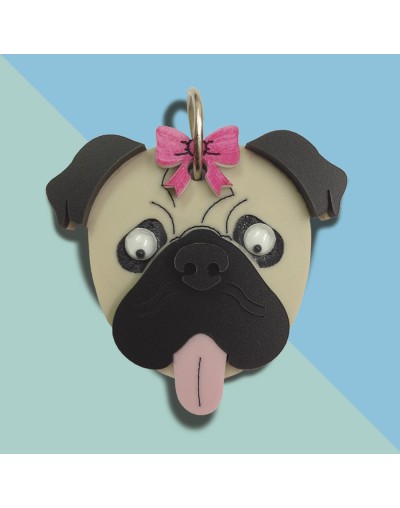 Placa de Identificación Pug