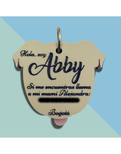 Placa de Identificación Pug