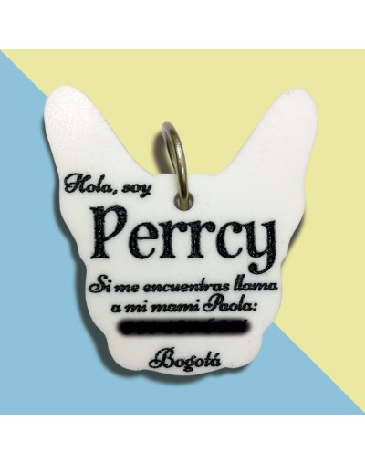 Placa de Identificación Bulldog Francés