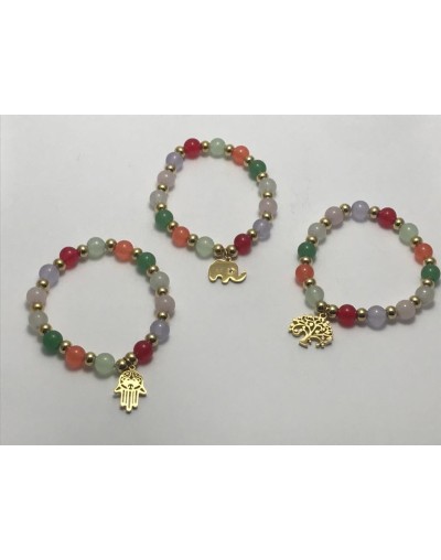 Pulsera con piedras semipreciosas