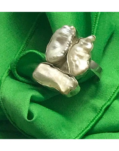 Anillo de perla natural